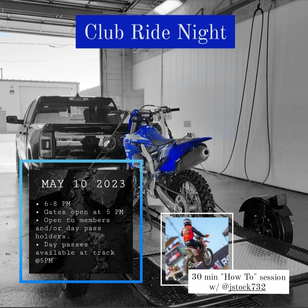 MedHatMX's tweet photo. ‼️ First Club Ride Night of 2023 on Wednesday, May 10th ‼️

• MHMS President and local legend Jared Stock will host a 30 min "How To" session!

#medhatmoto https://t.co/EGf0gIzcNF