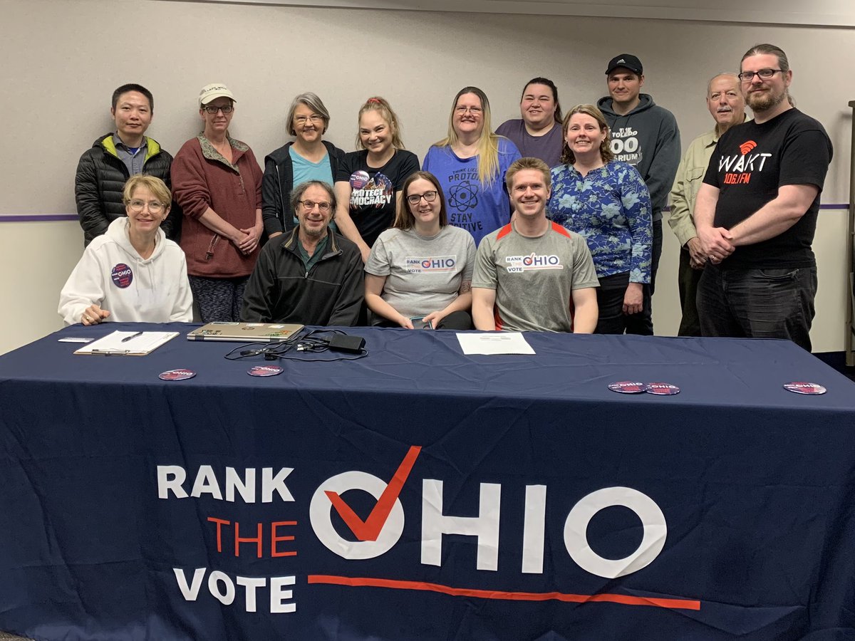 RankTheVoteOhio's tweet image. Thank you to everyone who joined our #NorthwestOhio Chapter Kickoff in #Toledo! Check out our upcoming events here and in other regions at rtvo.org/calendar