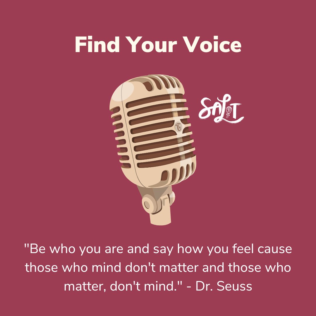 At SALT, we say “#FindYourVoice”! SALT is a #community where youth take part in #lifechangingexperiences. We believe  #everychildhasavoice. We believe that this voice, when #nurtured, will grow into a raging, #unstoppablefire. #lifeskillscoach #lifeskillsforkids #parenting