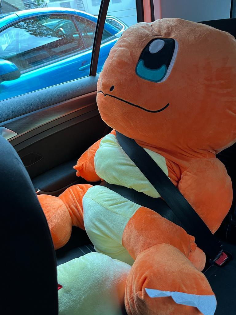 SarahmaharaGER's tweet photo. Got him from the claw machine 🥰#PokemonGO #pinkdate https://t.co/5pmhr74khs