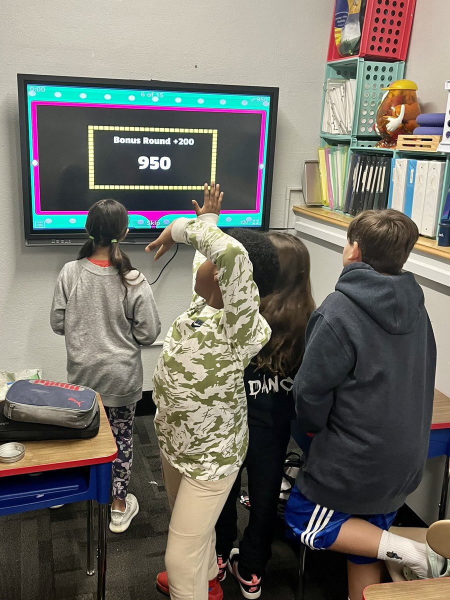 HocevarSLP's tweet photo. When your crew has state tests and can come in late but they ask their parents to bring them in early so they don’t miss speech you better believe we had do something special! Thank you @getwordwall for giving us a fun, interactive way to target our goals! We are #NMerrickProud https://t.co/QML4yHh9Mr