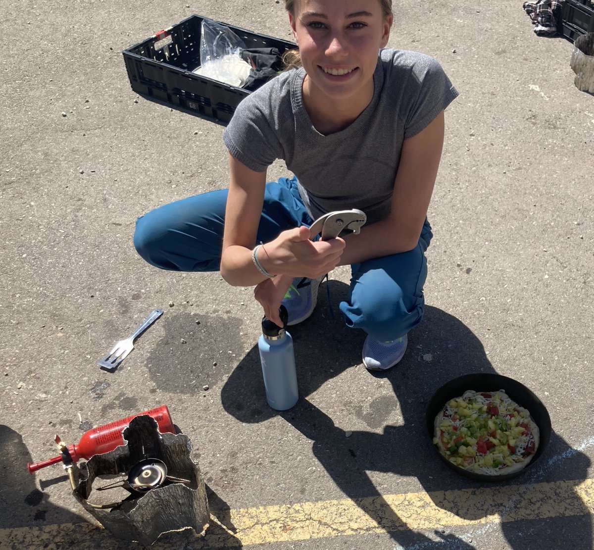 This team was fully committed to pizzas on the whisperlite stoves ⁦<a href="/connectcharter/">Connect Charter</a>⁩