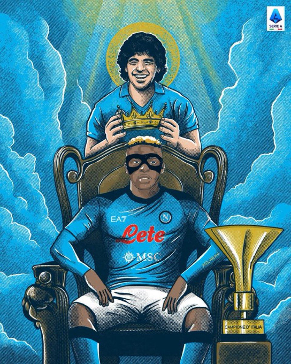 A new king is crowned in Napoli 👑  

All hail the KING - 🔊 VICTOR OSIMHEN!!! 

#NAPOLISCUDETTO