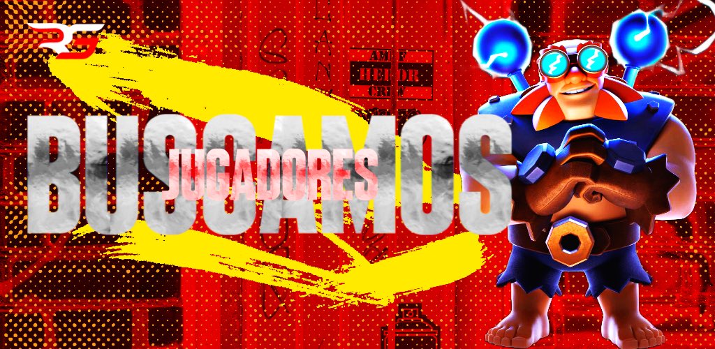 #ClashRoyale | #Tryout 

Estamos en busca de 2 jugadores para completar el roster, haremos tryouts el Domingo 19:00 🇲🇽.

Requisitos:
Disponibilidad horaria
Uso de Wsp y Discord

Ofrecemos:
Ligas de paga y free
Premios top 3 WR: (20/10/pase)
Header.

MD abierto.

#WeAreRG🔥⚔️