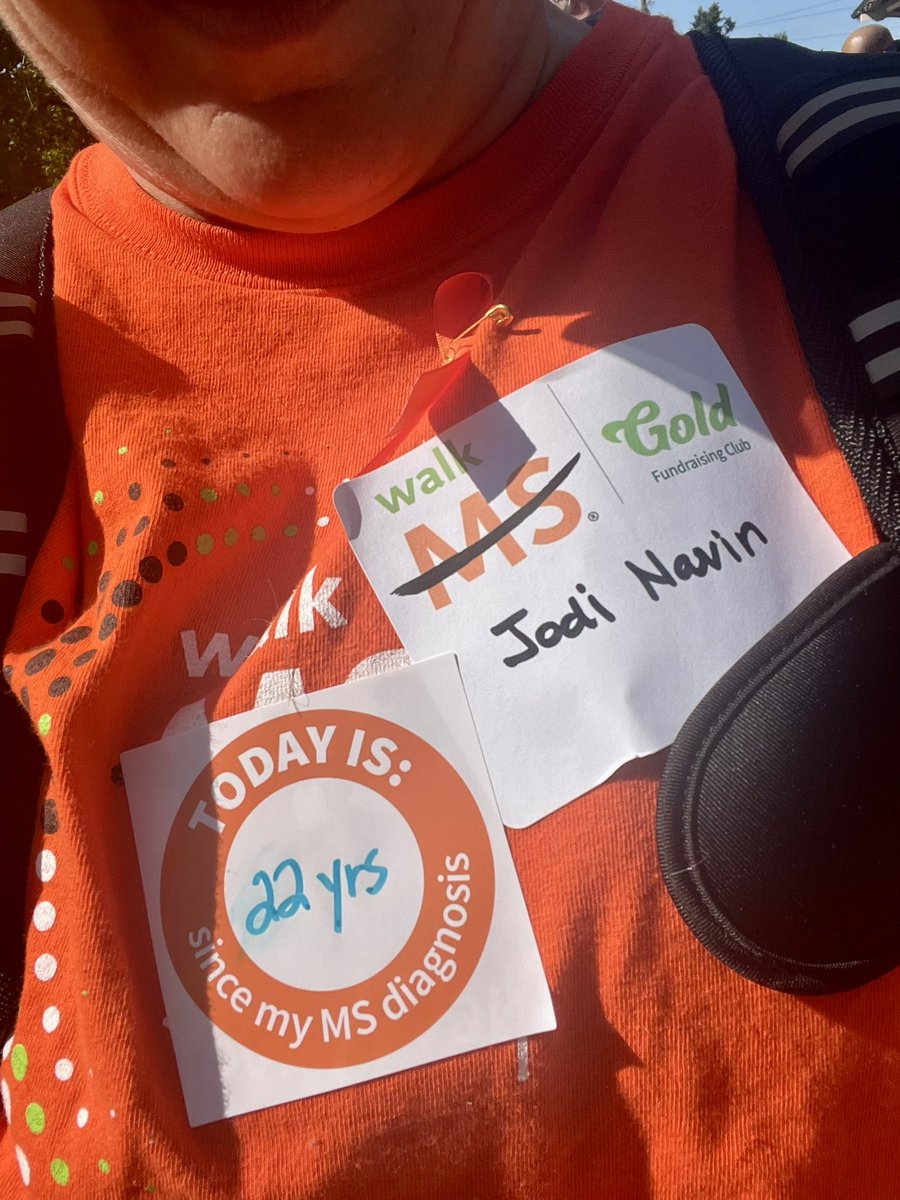 Jodijsings's tweet photo. Awesome morning at the Walk MS event in Manassas, thanks to everyone who donated to the event 🧡#msisbs https://t.co/ZZ4G6JXmvZ