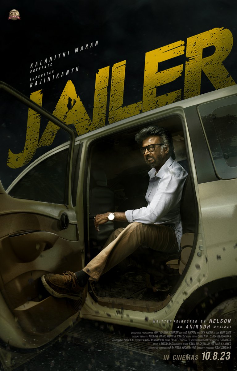 Brace yourself! He is coming🔥 #Jailer from Aug 10

<a href="/rajinikanth/">Rajinikanth</a> <a href="/Nelsondilpkumar/">Nelson Dilipkumar</a> <a href="/anirudhofficial/">Anirudh Ravichander</a> <a href="/Mohanlal/">Mohanlal</a> <a href="/NimmaShivanna/">DrShivaRajkumar</a> <a href="/bindasbhidu/">Jackie Shroff</a> <a href="/tamannaahspeaks/">Tamannaah Bhatia</a> <a href="/meramyakrishnan/">Ramya Krishnan</a> <a href="/suneeltollywood/">Suneel</a> <a href="/iYogiBabu/">Yogi Babu</a> <a href="/iamvasanthravi/">Vasanth Ravi</a> @kvijaykartik <a href="/Nirmalcuts/">Nirmal@editor</a> <a href="/KiranDrk/">drk.kiran</a> <a href="/StunShiva8/">stun shiva</a> #JailerFromAug10