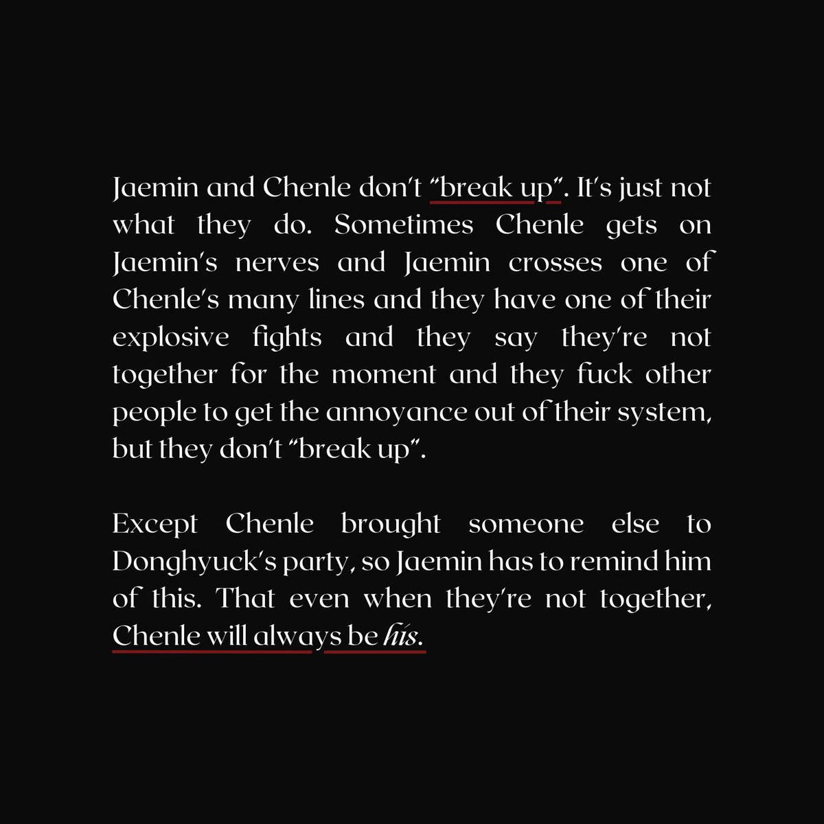 playing for keeps | jaemle

• 4.6k words 🔞
• rich college kids au
• jealousy, possessive behaviour
• pwp (check tags!)
• written for <a href="/jaemlefest/">jaemle fic fest! REVEALS</a> 

archiveofourown.org/works/46490035