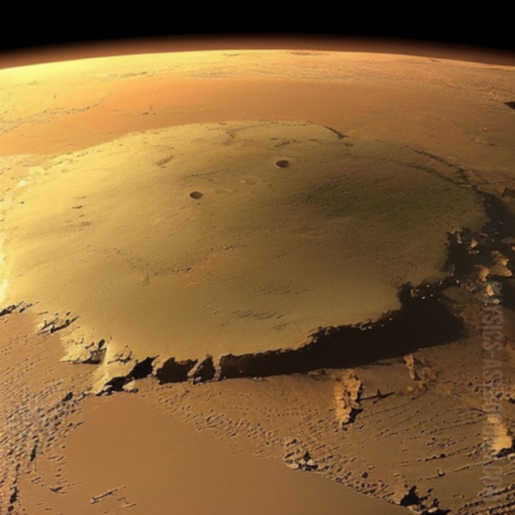 runews's tweet photo. #SaturdayFact The tallest mountain in the solar system is Olympus Mons, located on Mars. It stands at a height of approximately 22 kilometers (13.6 miles), making it nearly three times the height of Mount Everest, the tallest mountain on Earth. https://t.co/ygdQqEroMk