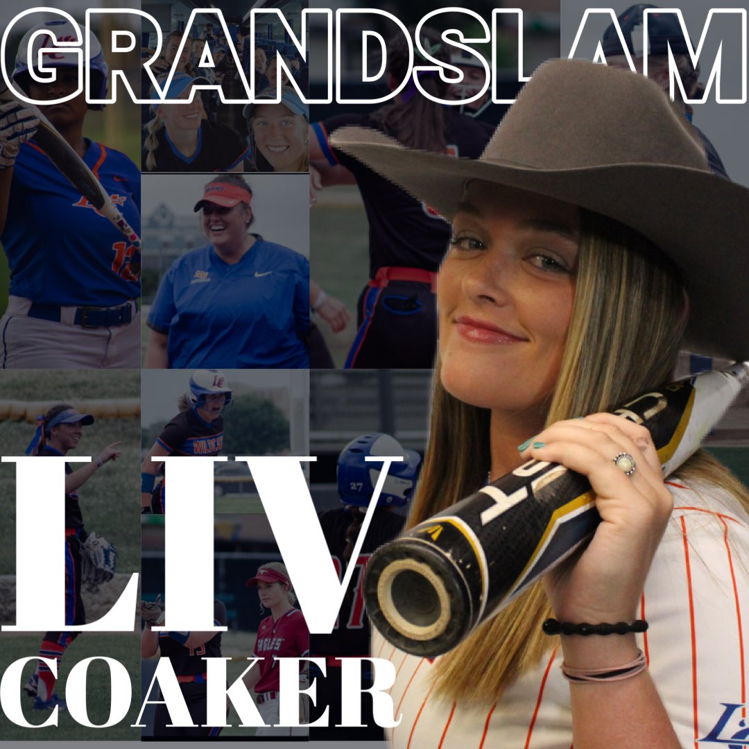 LCU_sftball's tweet photo. What’s a PO? 

Not Liv Coaker. Coaker will hit a grand slam in the third. 

Cats 4 - Jaguars 2. https://t.co/rWDOnmZlYj