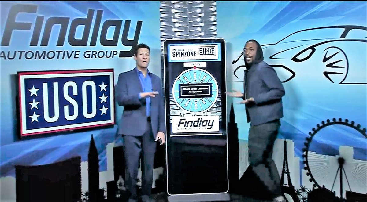 Comedian Jay Pharoah hit $1000 on the Findlay Spin Zone on @MOREFOX5. That's money we'll donate to our charity @USONevada. #FindlayCares @tpmullin