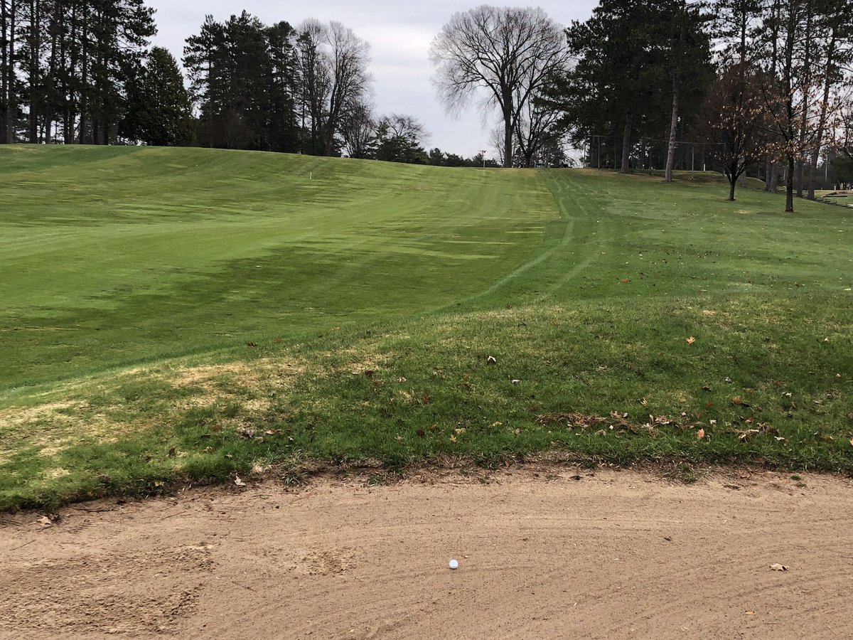 bradkowieski's tweet photo. And we are off @RhinelanderCC!!! Starting our #100th year and our latest start recorded.  A little sun and warmth and the “severe” winter will be a memory.  #Wigolf #Northerntier. #Hope https://t.co/s96mwpkJpx