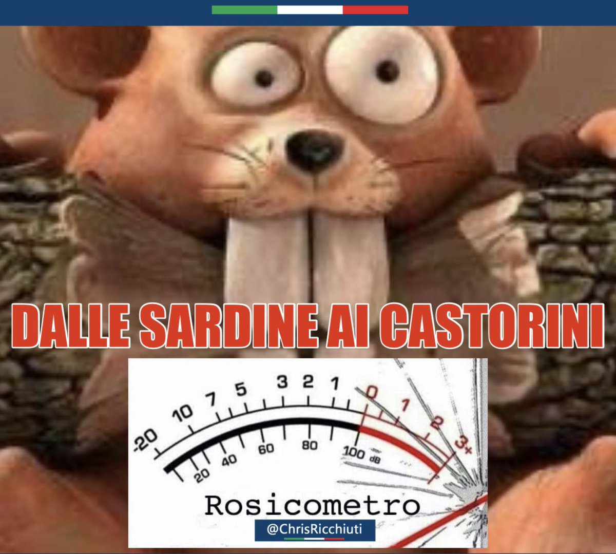 Evoluzione della specie sinistra: dalle #sardine ai #castorini.

Dai loro tweet e commenti partono solo insulti, attacchi e finti moralismi.
Evidenti manie di superiorità: migliori di tutti in tutto.

La verità è che rosicano, e lo faranno ancora per molto. 😘🇮🇹
#6maggio