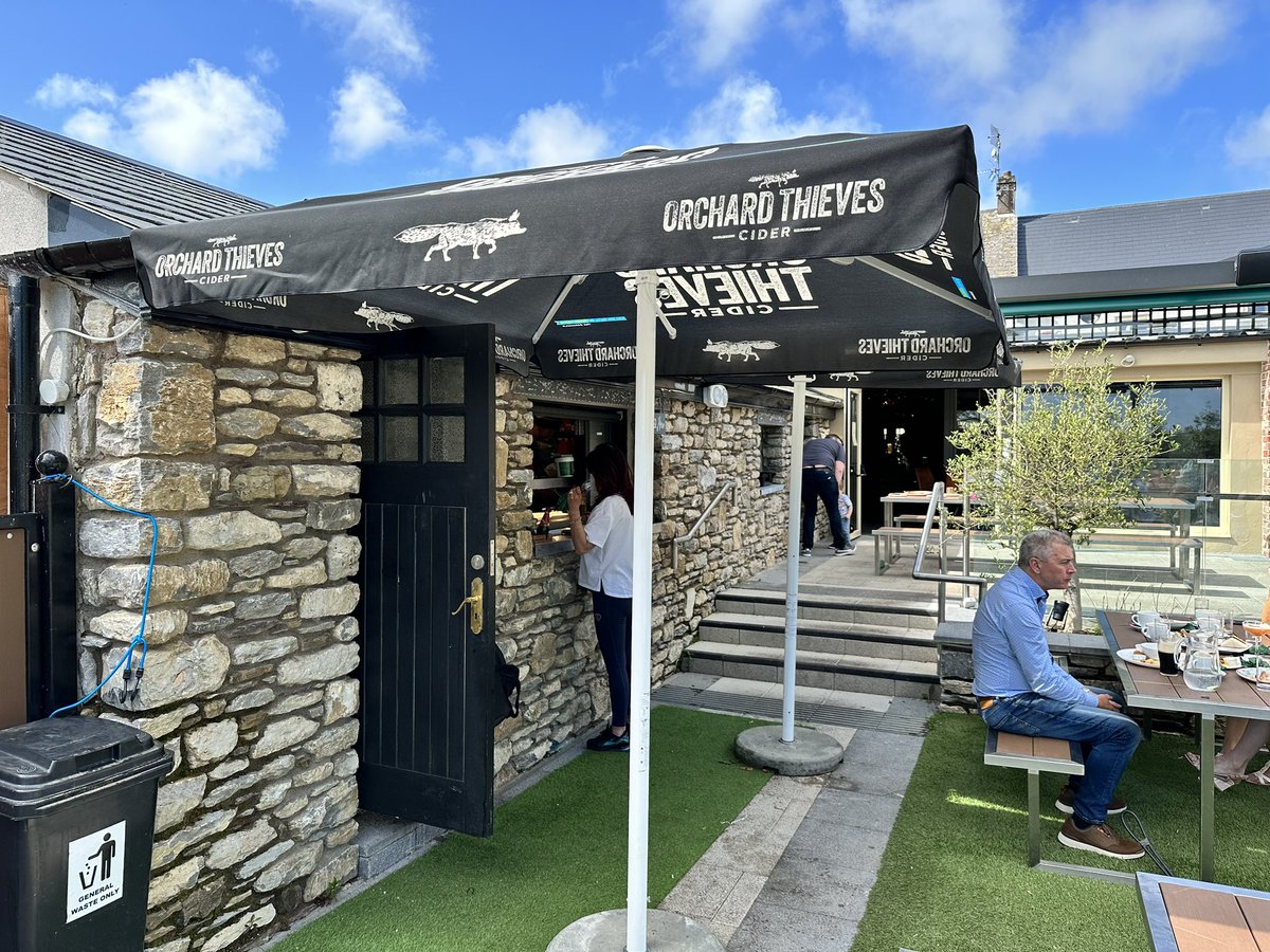 Visited The Rock Bar in Cloyne #eastcork lovely beer garden, very impressive set up, good food & drinks, bit off track but worth a visit #corkfood #toastedsandwich #beergarden