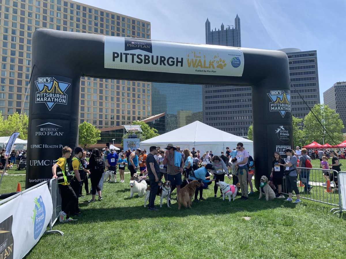 The Pittsburgh Pet Walk Fueled by @ProPlan is officially underway! $4,300 was donated to our furry friends at @animal_friendsinc thanks to our 2023 participants! #MOVEPittsburgh