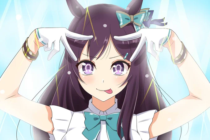 よく似ていたので描いてみた #ウマ娘 #ゲームウマ娘 #ウマ娘プリティダービー #メジロドーベル #推しの子