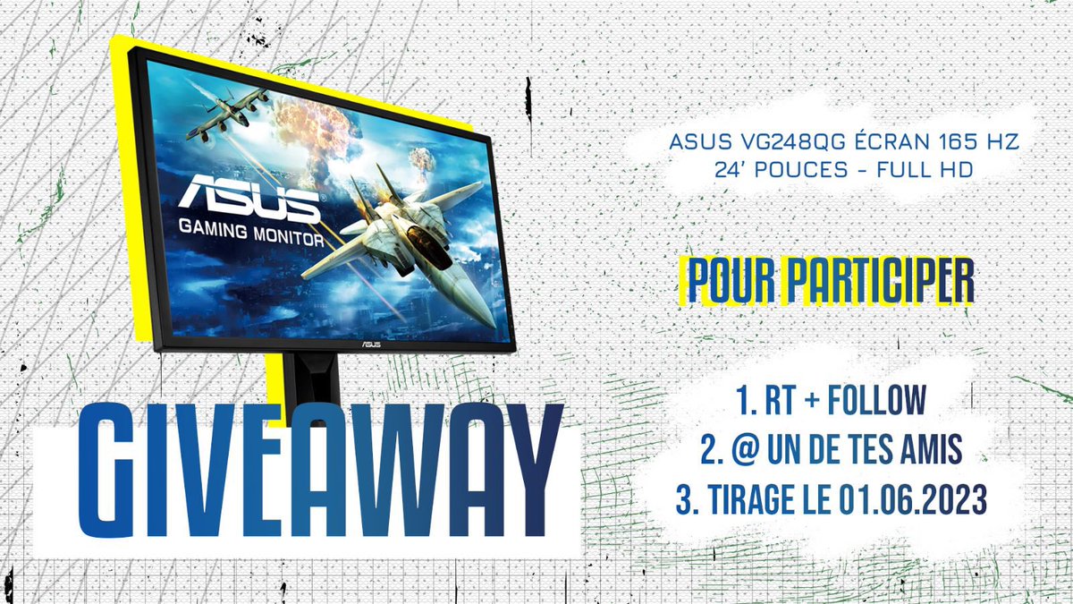 🎁 Pour fêter l’ouverture de la structure on vous offre un écran ASUS 165 hz pour cela il suffit juste de :

- RT 🔁
- Follow le compte 🦁
- Identifier un ami 👬

Good luck 😉

Follow the way of the Lion

#NeverGiveUp 
#Giveaway