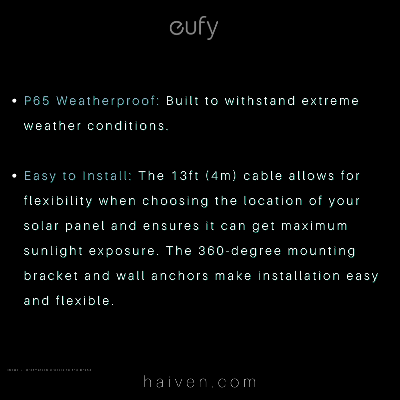 haivendubai's tweet image. #eufy #solarpanelcharger on haiven.com