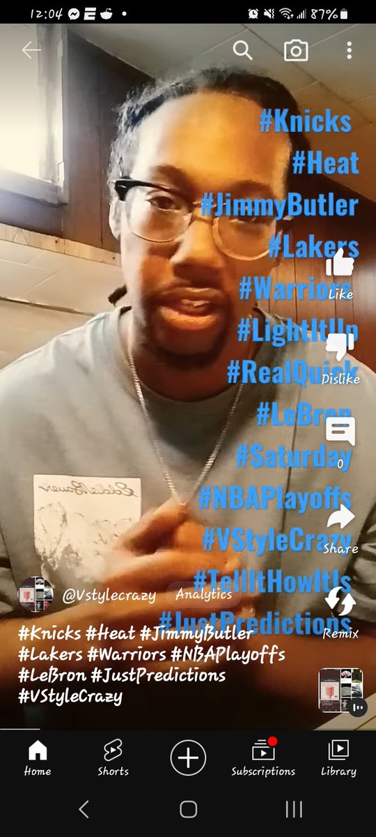 youtube.com/shorts/F7VWiUk…
#Knicks
#Heat
#JimmyButler 
#Lakers
#Warriors 
#Saturday 
#JustPredictions 
#VStyleCrazy 
#Twitter
#TellItHowItIs 
#Youtube