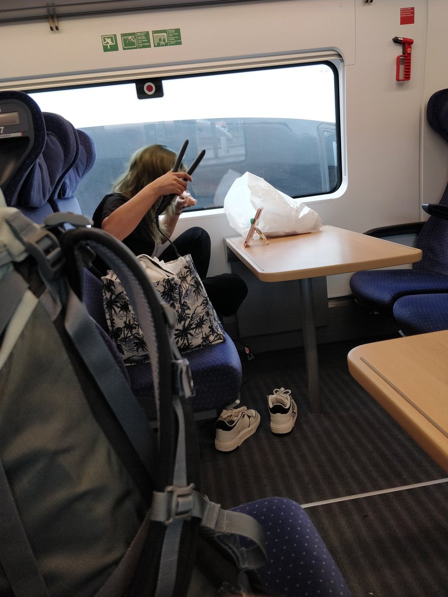 fotofiete's tweet photo. Glätteisen im Zug hab ich auch noch nicht gesehen... #ice70 #justdbthings https://t.co/JHjcGHLPVz