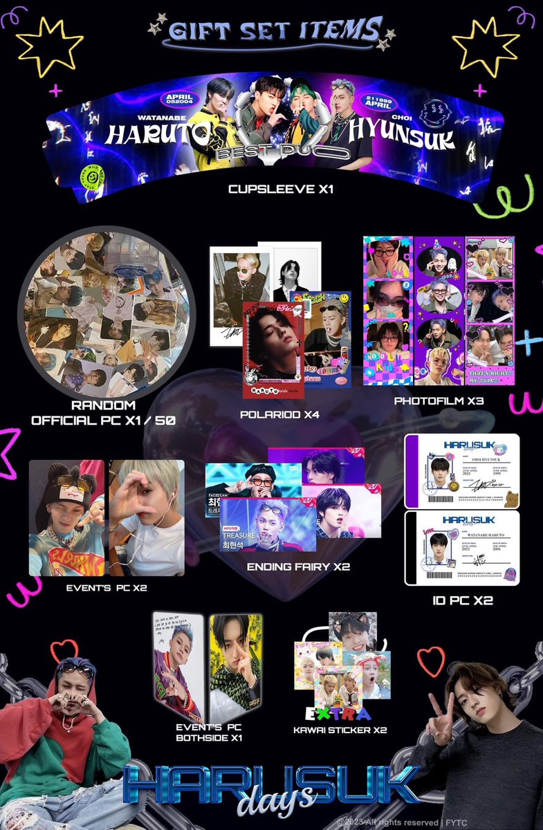 FYTREASURECAM's tweet photo. 💜🖤 𝙃𝘼𝙍𝙐𝙎𝙐𝙆'𝙨 𝘿𝙖𝙮 &amp; 𝙎𝙪𝙥𝙚𝙧 𝙔𝙊𝙎𝙃𝙄𝘿𝘼𝙈 🏎️🍄

Gift Set Items | REVEALED 🥳✨ https://t.co/S35yVsaXcQ