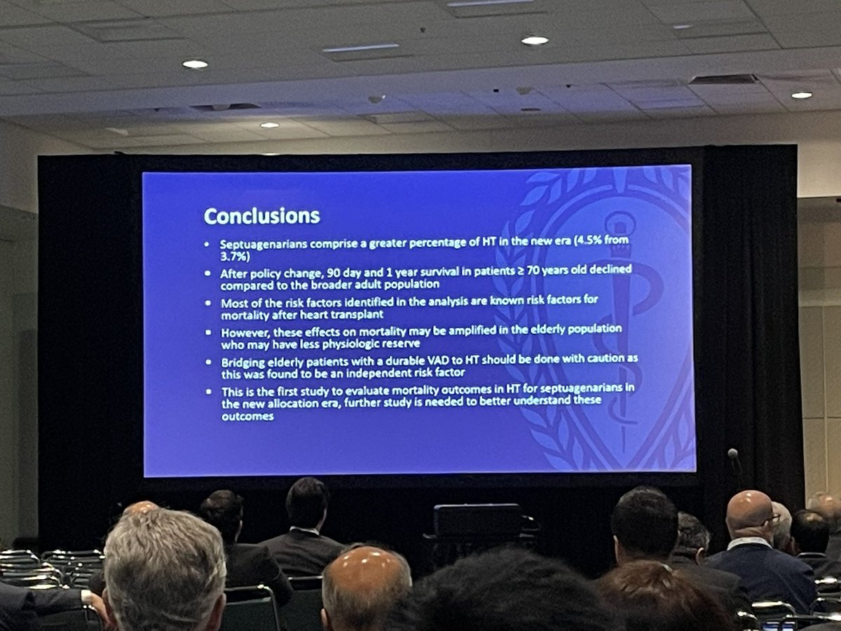 MorganHillMD's tweet photo. Dr. Zach Sollie representing @ct_musc and kicking off #AATS2023 with his presentation on heart transplant outcomes in septuagenarians in the new allocation era https://t.co/YBaEPzxSjf