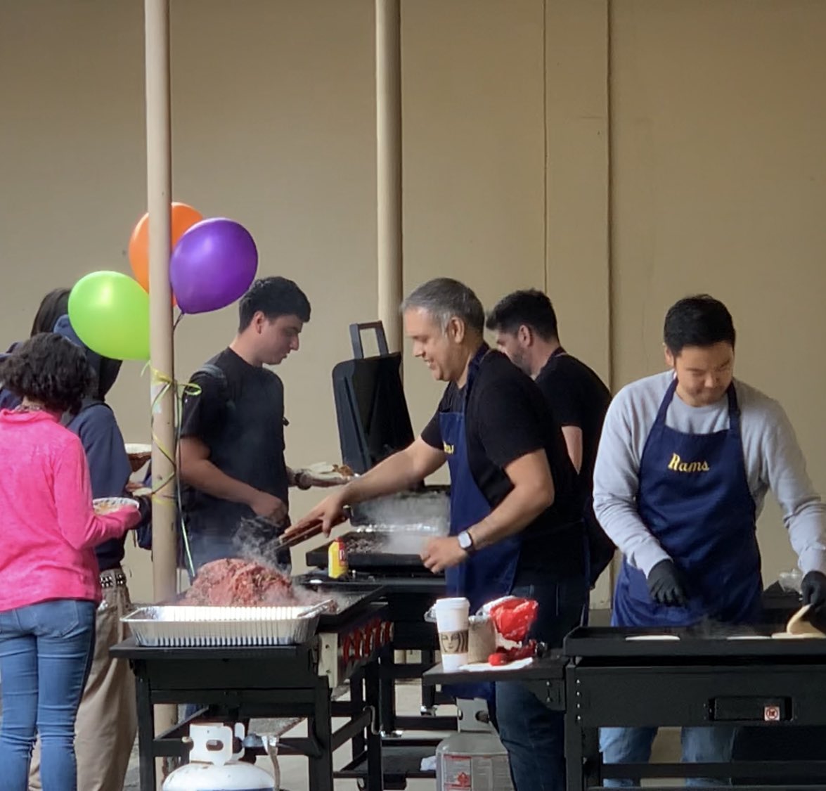 THANK YOU to all of our Millikan HS Teachers and Staff! We appreciate you! And BIG THANKS to all of our volunteers, coordinators, admin cooks and supporters, and student musicians! 🎶 It was wonderful to see all of you at our fiesta luncheon event. 🐏 💛 💙 💛 🐏 #gorams