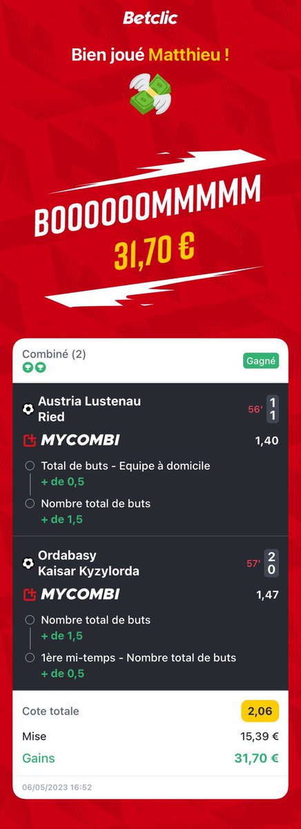 LaTeamBDT's tweet photo. Tu attendais les Overs en Angleterre ?

Le GOAT a parlé et c’était ici qu’il fallait miser 🇰🇿🇦🇹

2/2, on peut retourner profiter du verre en terrasse ✅🍹

#TeamParieur #TeamBDT https://t.co/K5udRLhQ2j