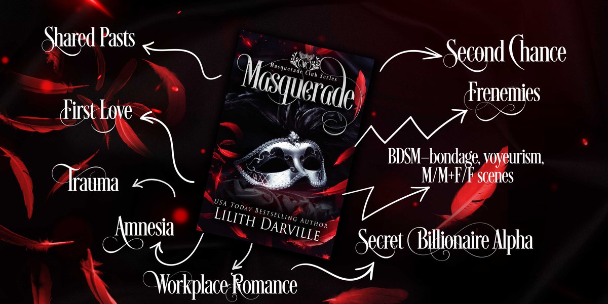 You don't want to miss this sizzling hot teaser! Listen or read here → youtube.com/watch?v=VFfquL…
♥
#lilithdarville #darkromance #kickstarterromance
#masqueradeclubseries
