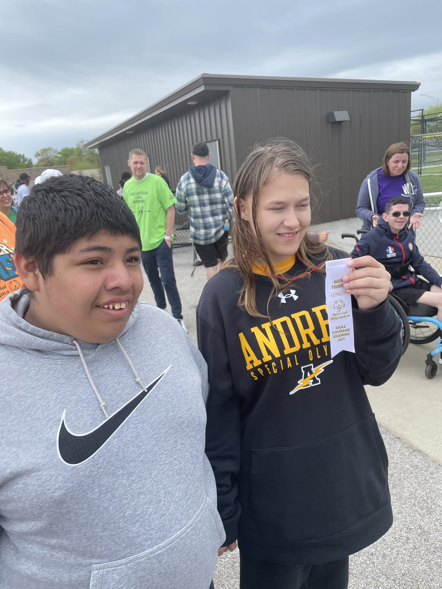 It is great to see Mary and our other athletes competing in Special Olympics today!!  #BoltUp