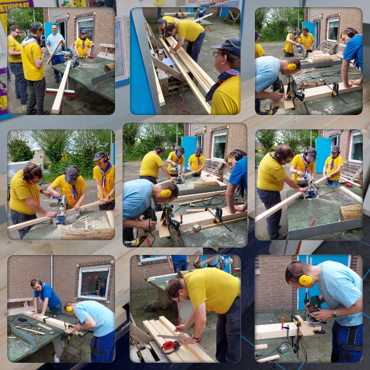 BE_BlauweVogels's tweet image. Klussen voor #zomerkamp
Met elkaar standaards maken voor onze #hangmat