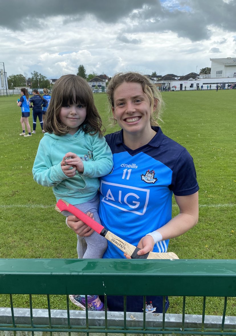 Post nursery pep-talk from <a href="/CamogieDublin/">Dublin Camogie</a> captain <a href="/aisling_maher/">Aisling Maher</a> after a big champo win !