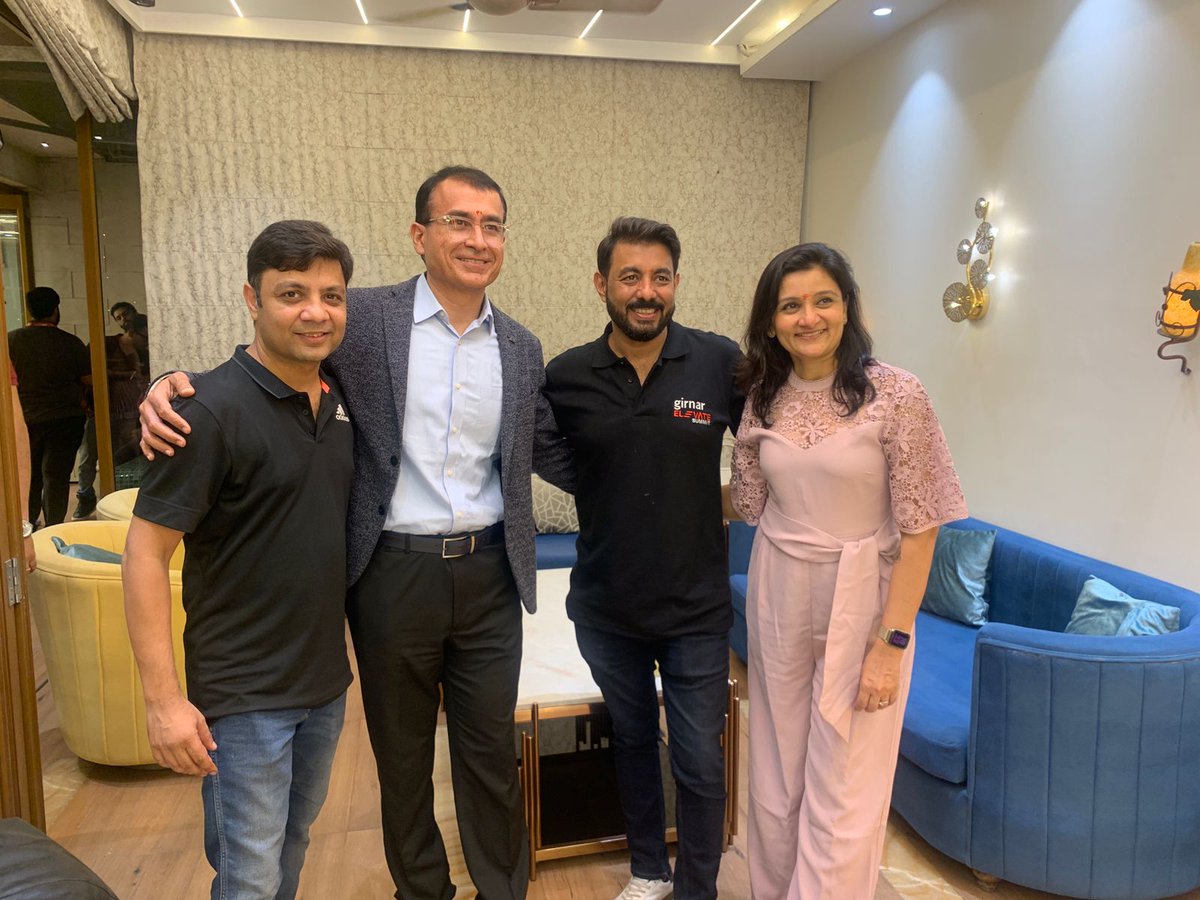 TEJNAKSH's tweet photo. Thanks Mr @amitjain & @AnuragJain for inviting & hosting us @GirnarSummit at #cardekho #jaipur. U r n excellent host. Excellent conclave,great interactions & networking
We had a great time @home with you all #Memories #Celebration #LoveIt #Thankful #Friendship #sharktank #pflow https://t.co/iKHVtjTtyV