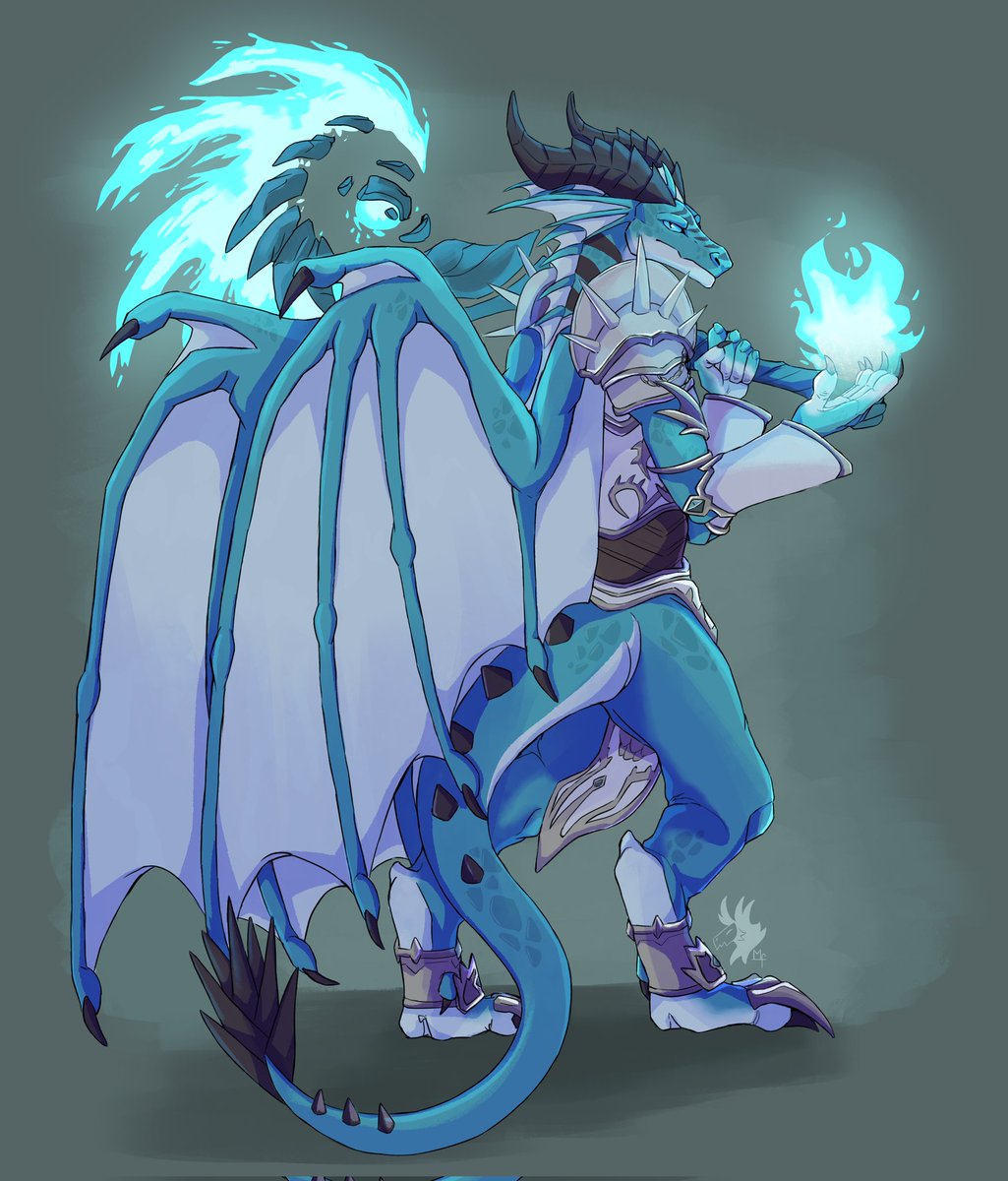 Feral_Mischief's tweet photo. Commission for @01Ajax Had fun with it thank you so much again ! #Dragonflight #warcraft #worldofwarcraft #Dracthyr #warcraftart https://t.co/3I1dqBsL9q