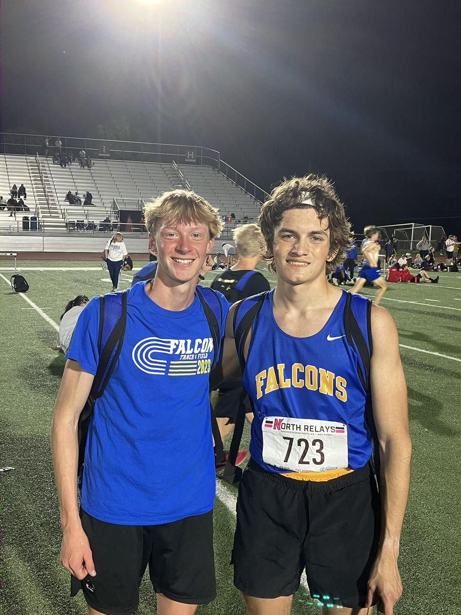 OSXCFalcons's tweet photo. SMN Relays Results

BOYS 800

Two more PRs for Dylan and Conner to put them both in the top 10! https://t.co/TuuaakRolj