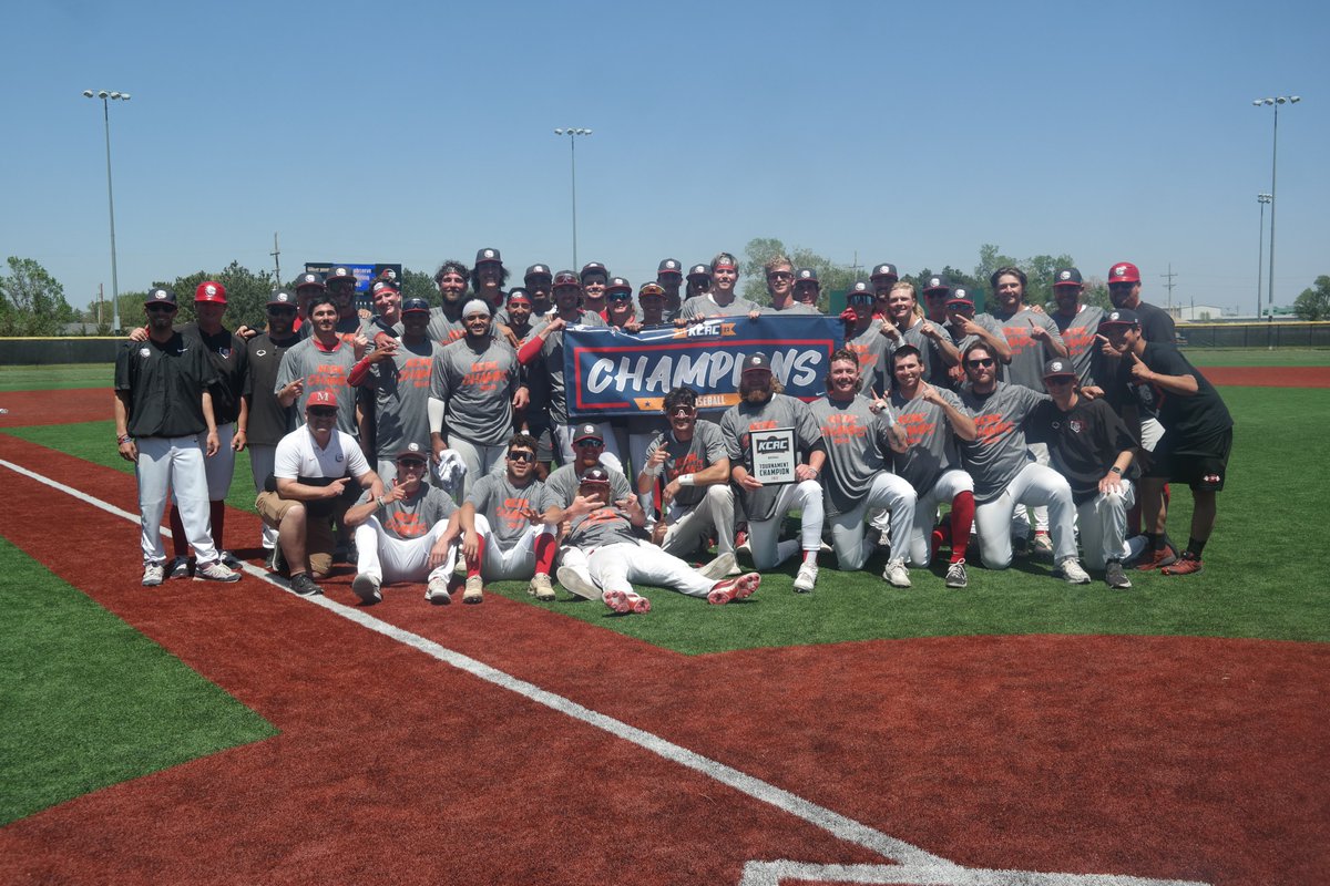 Congratulations to your 2023 KCAC Baseball Champions, <a href="/MAC_Bulldogs/">McPherson Athletics</a>! #KCACbsb

<a href="/NAIA/">NAIA</a> <a href="/NAIABall/">NAIA Ball</a>