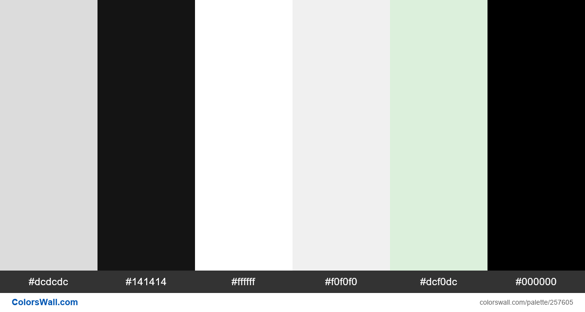 colorswall's tweet photo. App project management to do mobile design colors #dcdcdc, #141414, #ffffff, #f0f0f0, #dcf0dc, #000000 #colors #palette https://t.co/6LlDqDDy81 https://t.co/BEbEHlIIQz