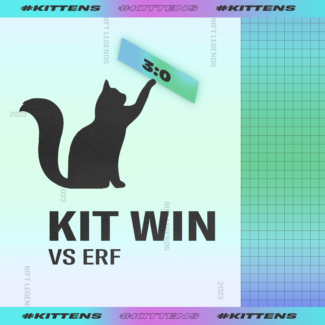 TeamKittens_wr's tweet image. Job almost done, only Finals left! 🫡

GGs to the boys from @ErfolgEC! 

#RiftLegends | #KITWIN | #WildCircuit