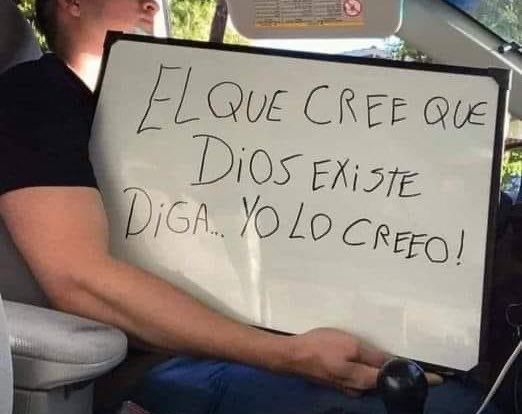 Cuantos creen en Dios ? 

YO SI CREO Y CONFÍO EN EL 🙏🏼💙✨
