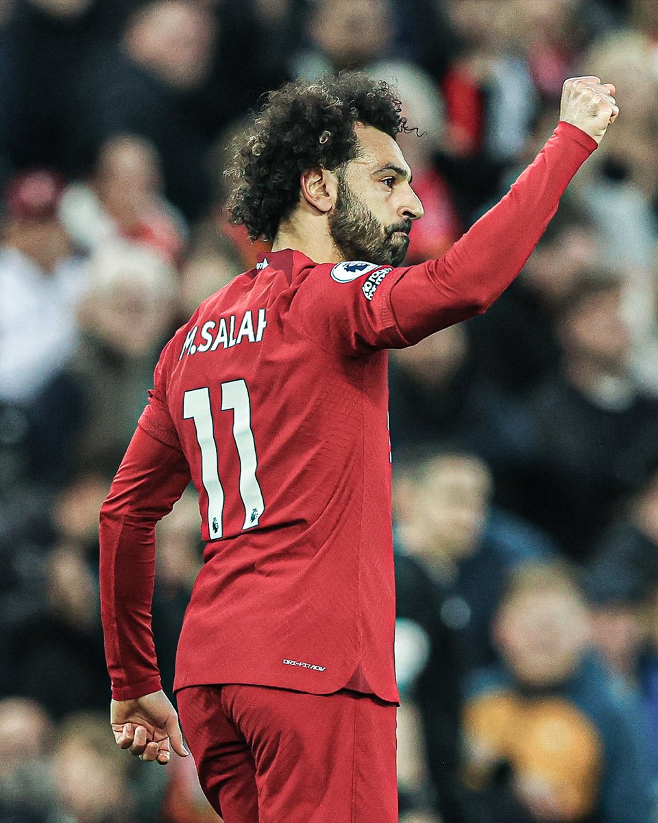 ESPNUK's tweet photo. Mohamed Salah is now the only player in Liverpool's HISTORY to have scored in NINE consecutive games at Anfield 🔥 https://t.co/ZwWwRm0c0n
