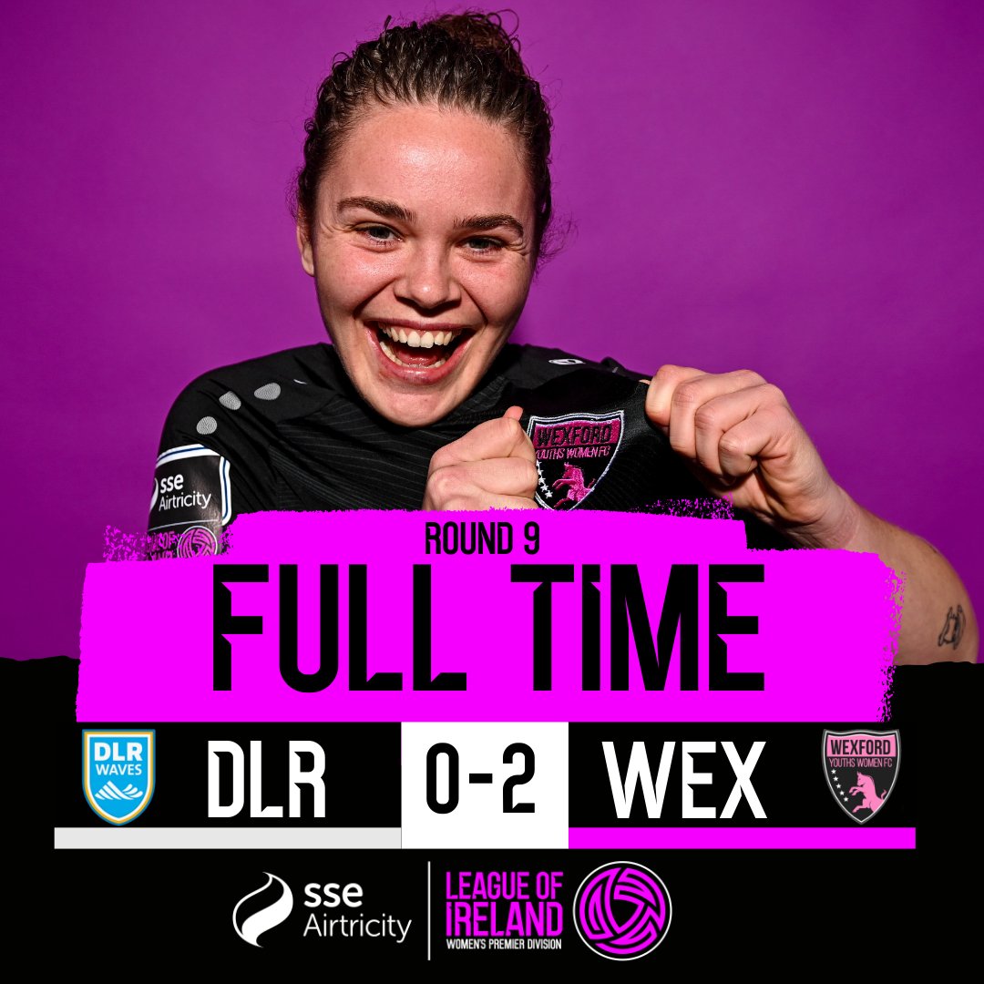 LoiWomen's tweet photo. FT | DLR Waves 0-2 Wexford Youths
Goals from Ciara Rossiter and Michaela Lawrence win it for the Youths πͺ
#LOIW | #DLRWEX https://t.co/xFiF651QWT