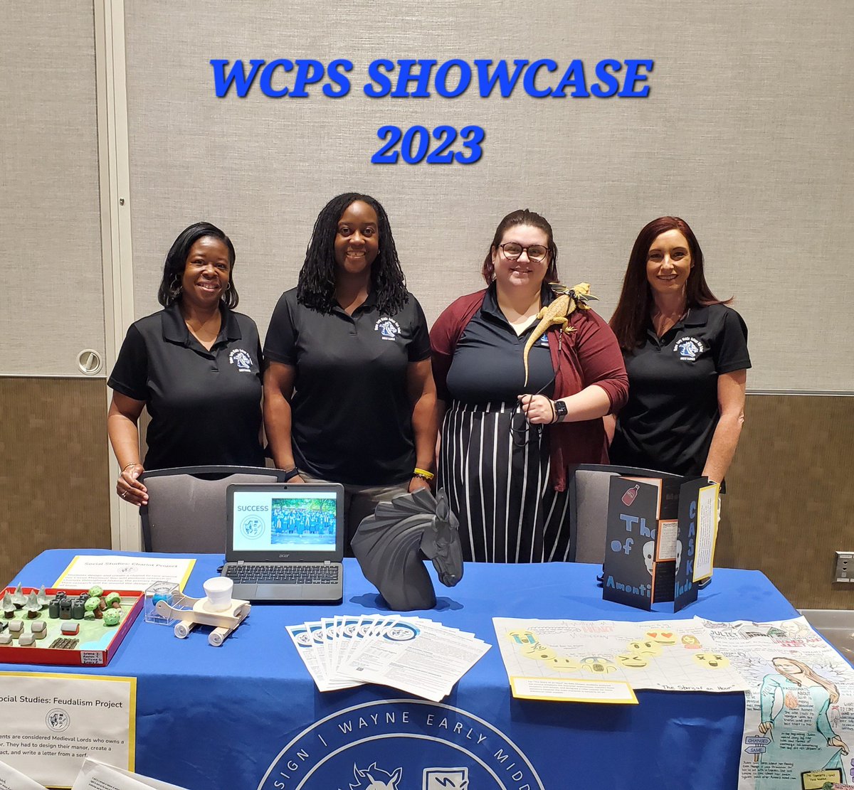 WayneEMCHS's tweet image. The WEMCHS Staff represented  at today's @WayneCountyPS Showcase of Schools!