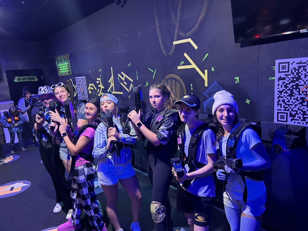 Team Bonding Day…laser tag, food, and partnering up and dressing as a rhyme for the others to guess!