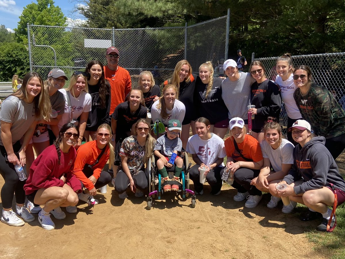 HokiesSoftball's tweet photo. Got to support our favorite guy today at his game 🧡

Big Arthur fans 🫶 https://t.co/3CL4AKaMZI