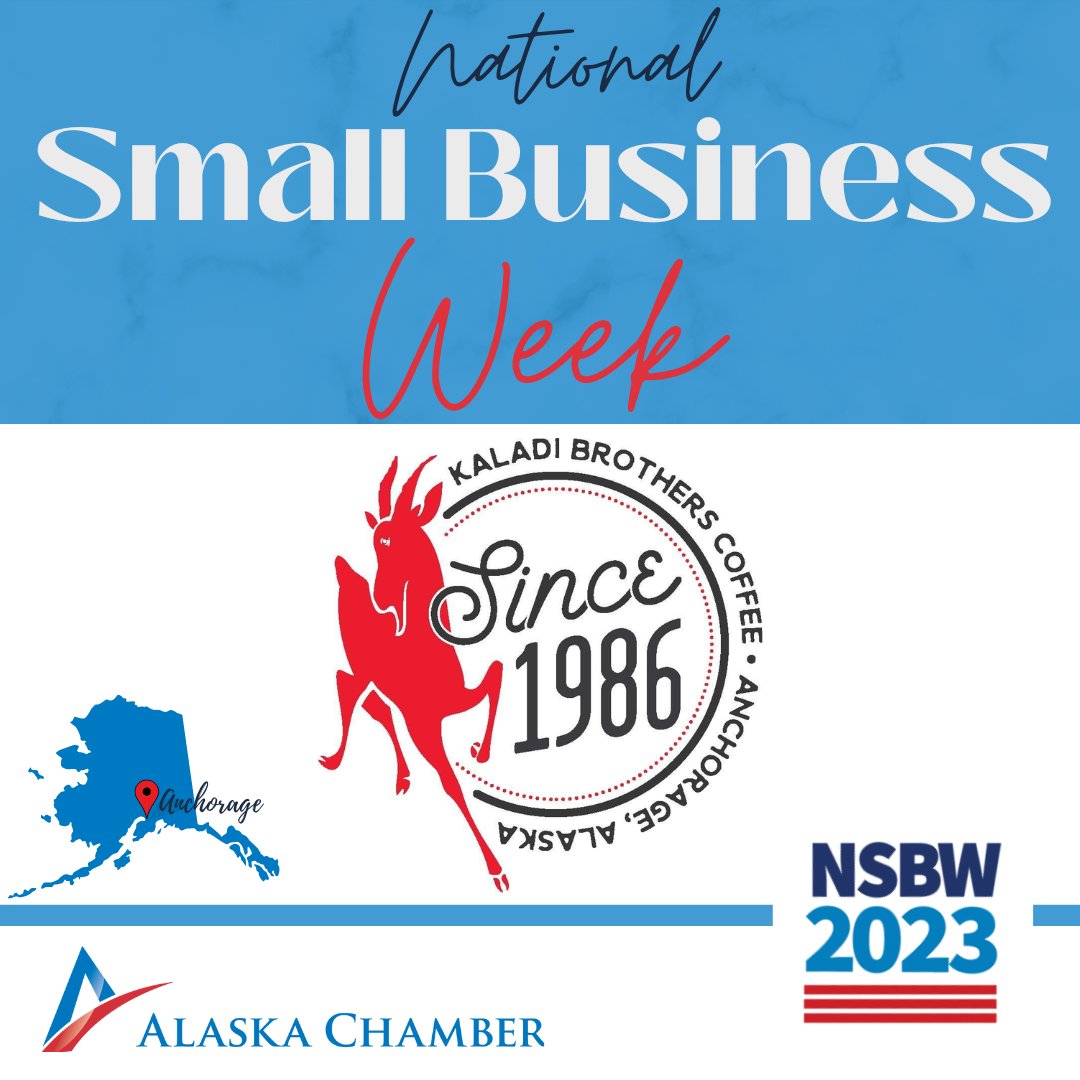 For this week’s final #SmallBusinessWeek feature we are staying in Anchorage w/<a href="/kaladibrothers/">KaladiBrothersCoffee</a> ! What began as an espresso cart on Anchorage’s 4th Avenue in 1986, is now Alaska’s premier coffee roaster. Learn more about their history or find a location at kaladi.com