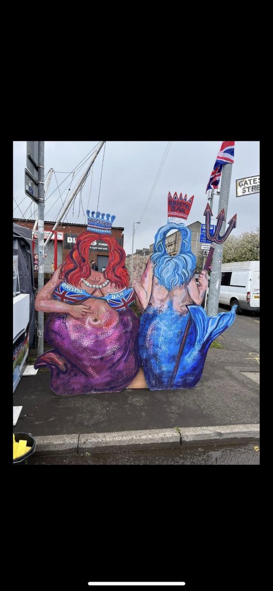 That’s what we’ve reduced a football pub to. Their team is dug shite, they’ve reverted to cardboard cut outs where you can put yer fat hun face through to look like some sort of fat royal mermaid or they’ve hired fox hunters pretending they’re safekeeping other cardboard cutouts.