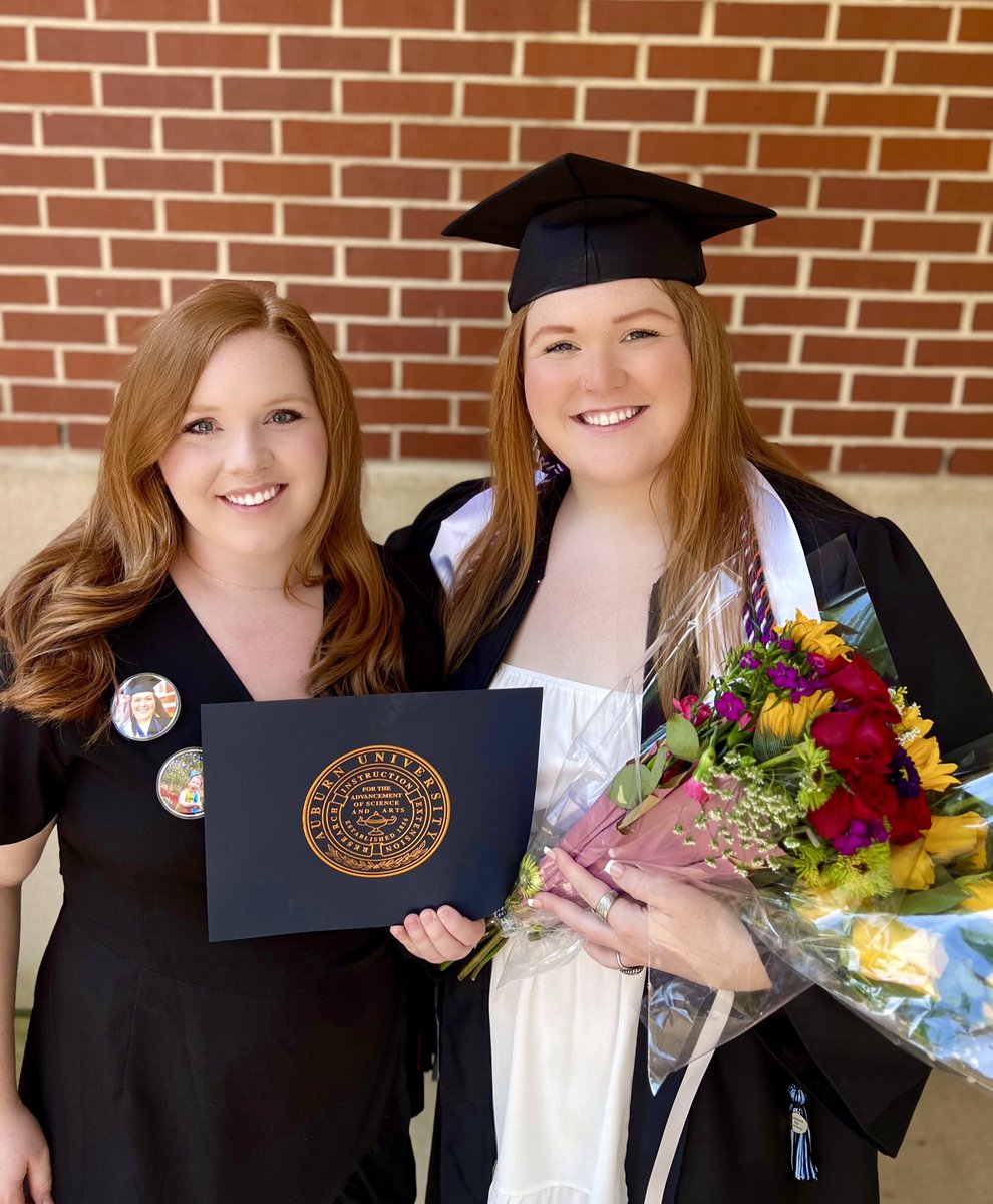 Caro_Corrigan's tweet photo. Congratulations to my sister for graduating from the (second) best university today @AuburnU🎉 I’m so proud of you!!!! ❤️ https://t.co/l3ZoCDHx20
