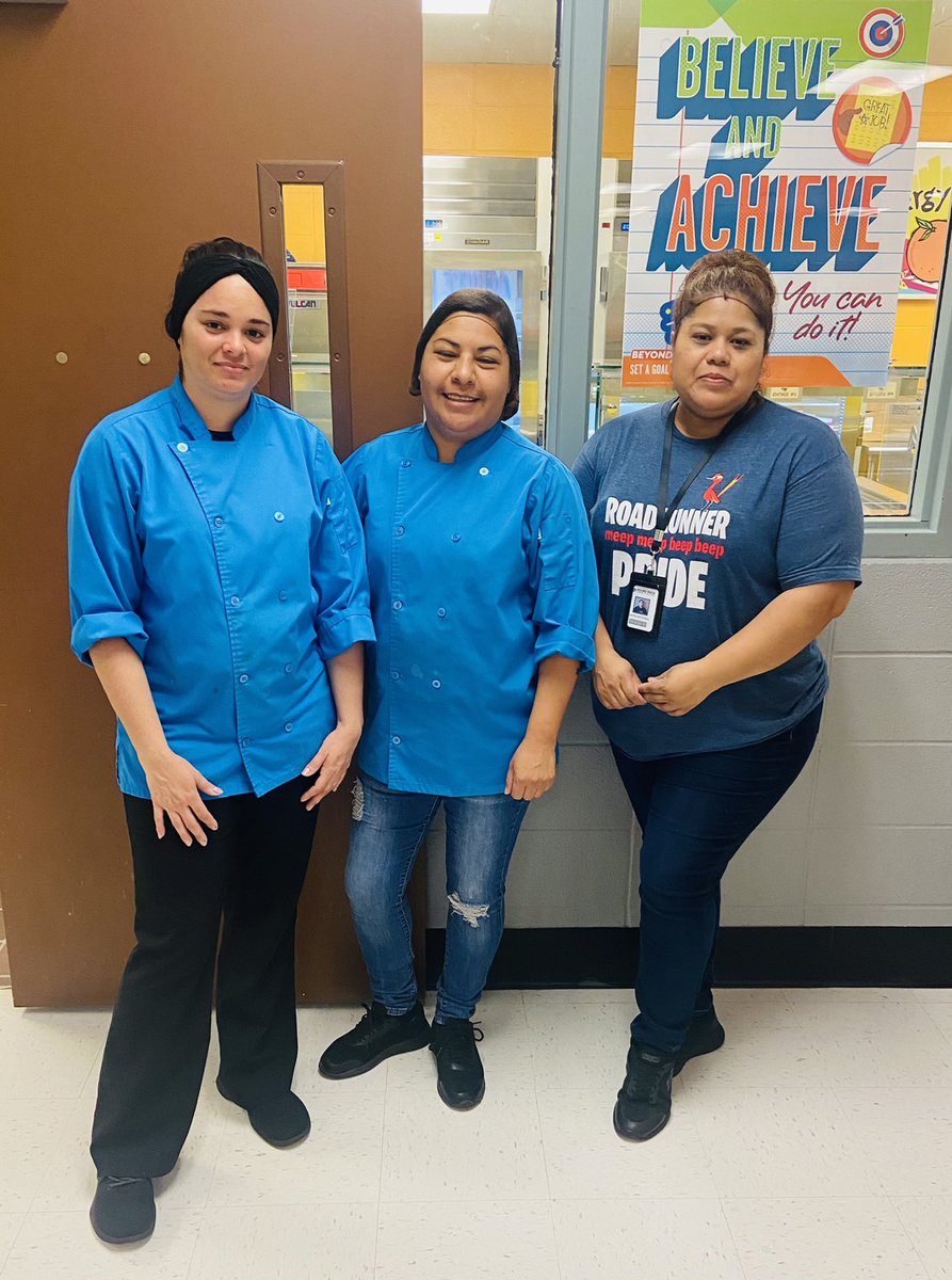 These three ladies are our #lunchheros over <a href="/RobertsonElem/">Vic Robertson Elementary</a>! They work hard to provide healthy and yummy food for our students every day. Muchisimas gracias, ladies! #lunchherosday2023 <a href="/RoundRockISD/">Round Rock ISD</a> <a href="/principalborel/">Kyle Borel (she/her)</a>