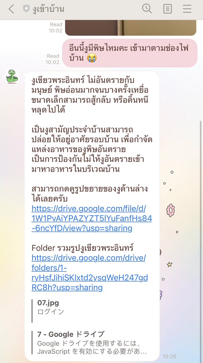 รักไลน์งูเข้าบ้านที่สุดในโลก