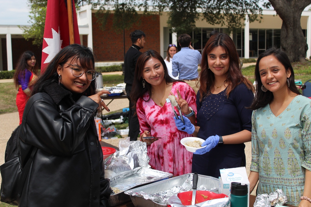 All of the food for International Day was delicious, and it wouldn't have been possible without such outstanding students to bring it to life. 🐾💙 #LATechInternational