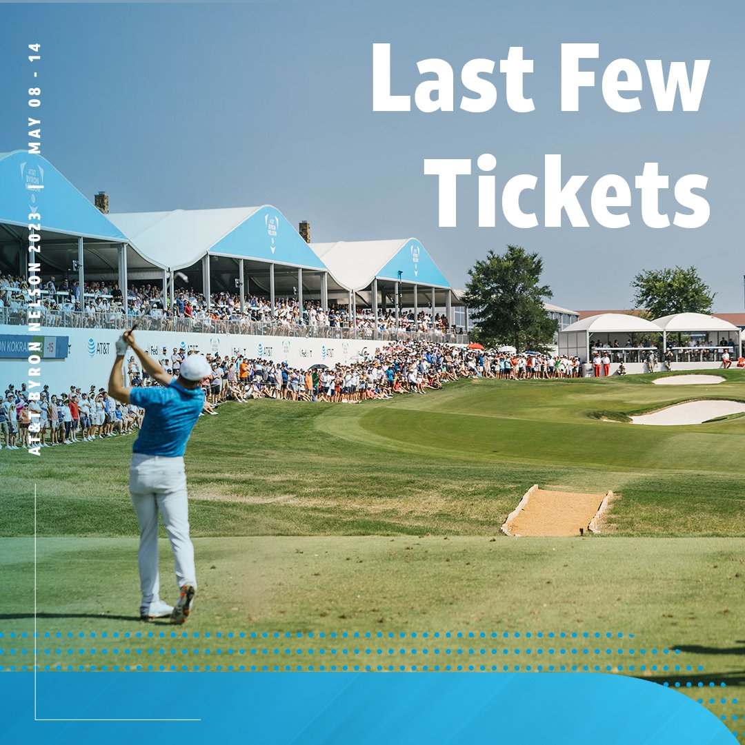 cjbyronnelson's tweet photo. 🚨⛳️ Don't miss out! Only a few tickets left for the #ATTByronNelson! Grab yours now and experience the excitement of world-class golf live in action! 🏌️♂️ Hurry, before they're all gone! 🎟️💨 Get your tickets here: https://t.co/2iAT5KuRHO #LastChance #GolfTime #TicketsRunningOut https://t.co/jejeGFZL3o